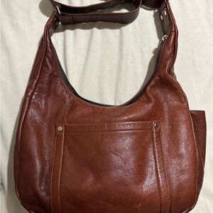Brown Leather Coronado Shoulder Bag
